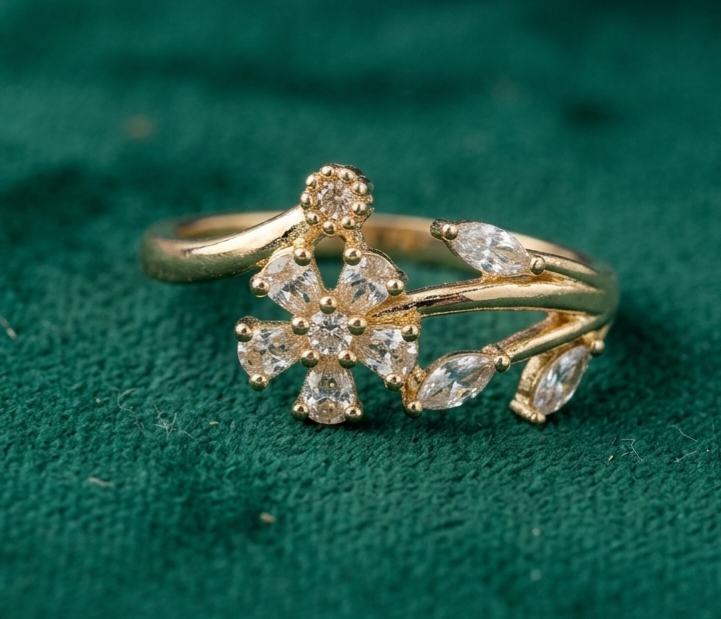 Floral Blossom Adjustable Ring image 2