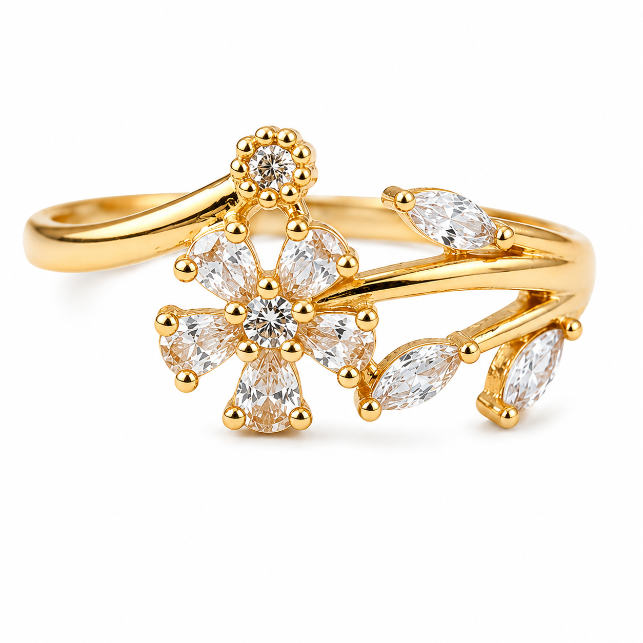 Floral Blossom Adjustable Ring image 4