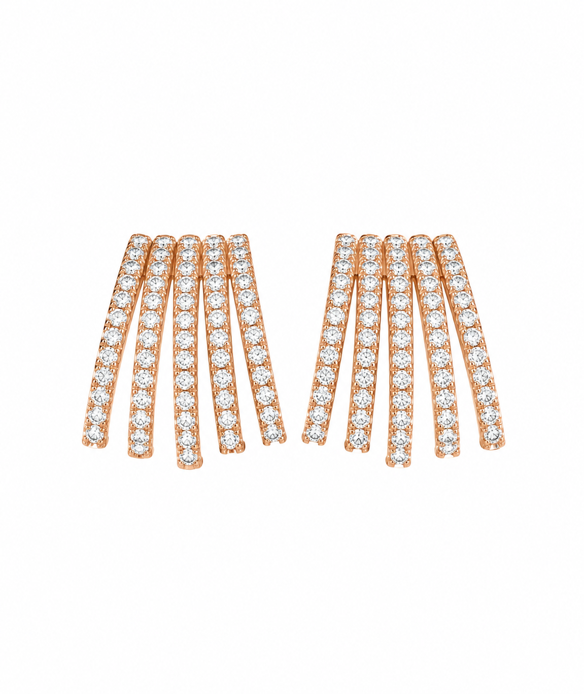 Celeste Spark Curve Diamond Studs image 4