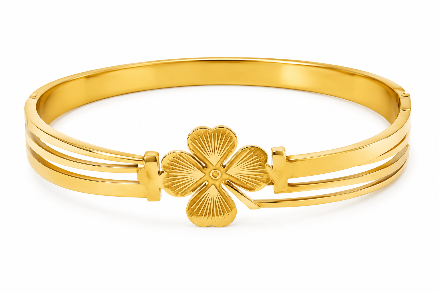 Elegant Floral Cuff Bracelet image 3