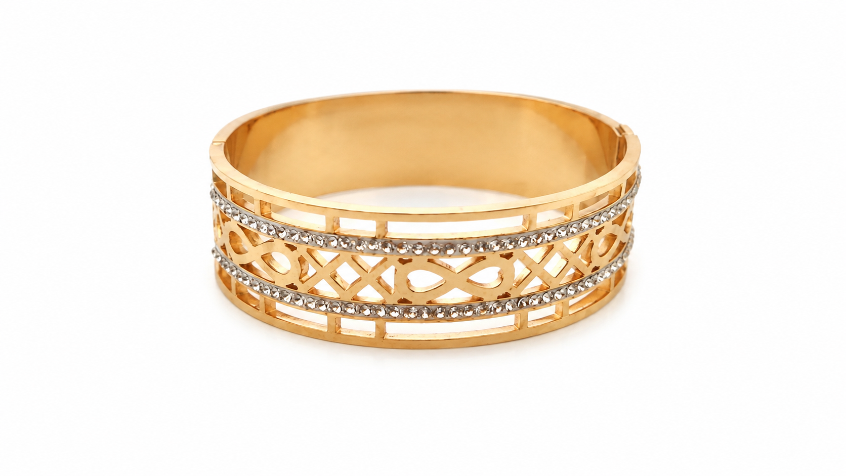 Royal Lattice Crystal Kada Bracelet image 3