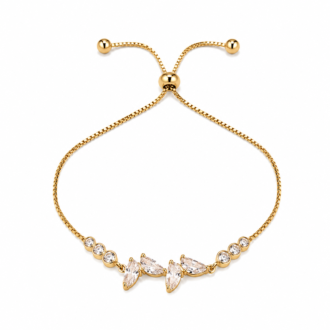 Elegant Gold-Plated Adjustable Bracelet image 2